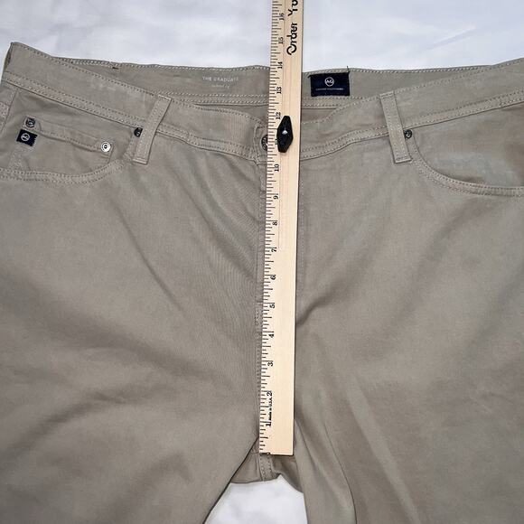 AG Adriano Goldschmied Pants Men’s Size 40x32 Beige The Graduate Tailored Leg - Picture 6 of 14